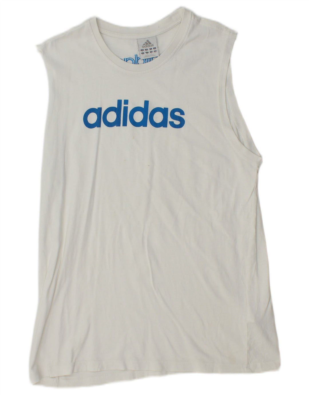 Adidas Herren Graphic Vest Top Mittelweiße Baumwolle