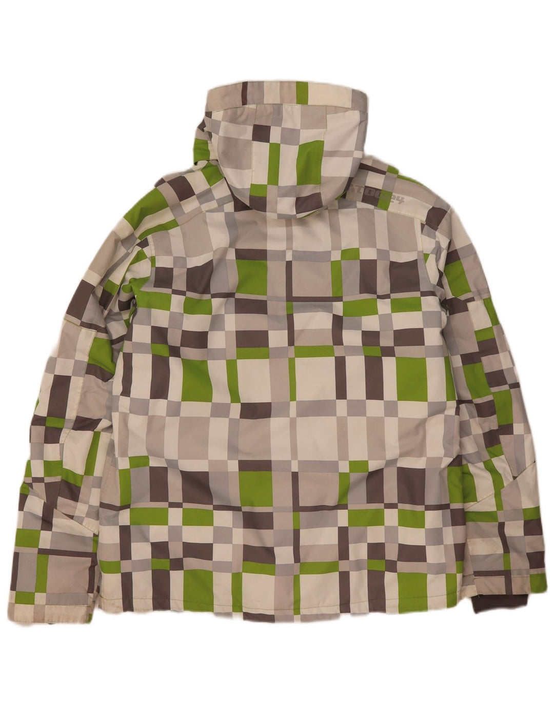 Tog 24 Herren-Skijacke mit Kapuze, UK 38, Mittelbeige, geometrisch