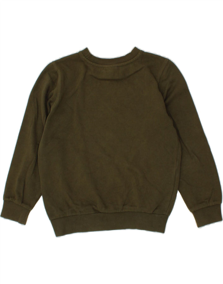 ELLESSE Boys Graphic Sweatshirt Jumper 10-11 Years Green Cotton Vintage Ellesse and Second-Hand Ellesse from Messina Hembry 
