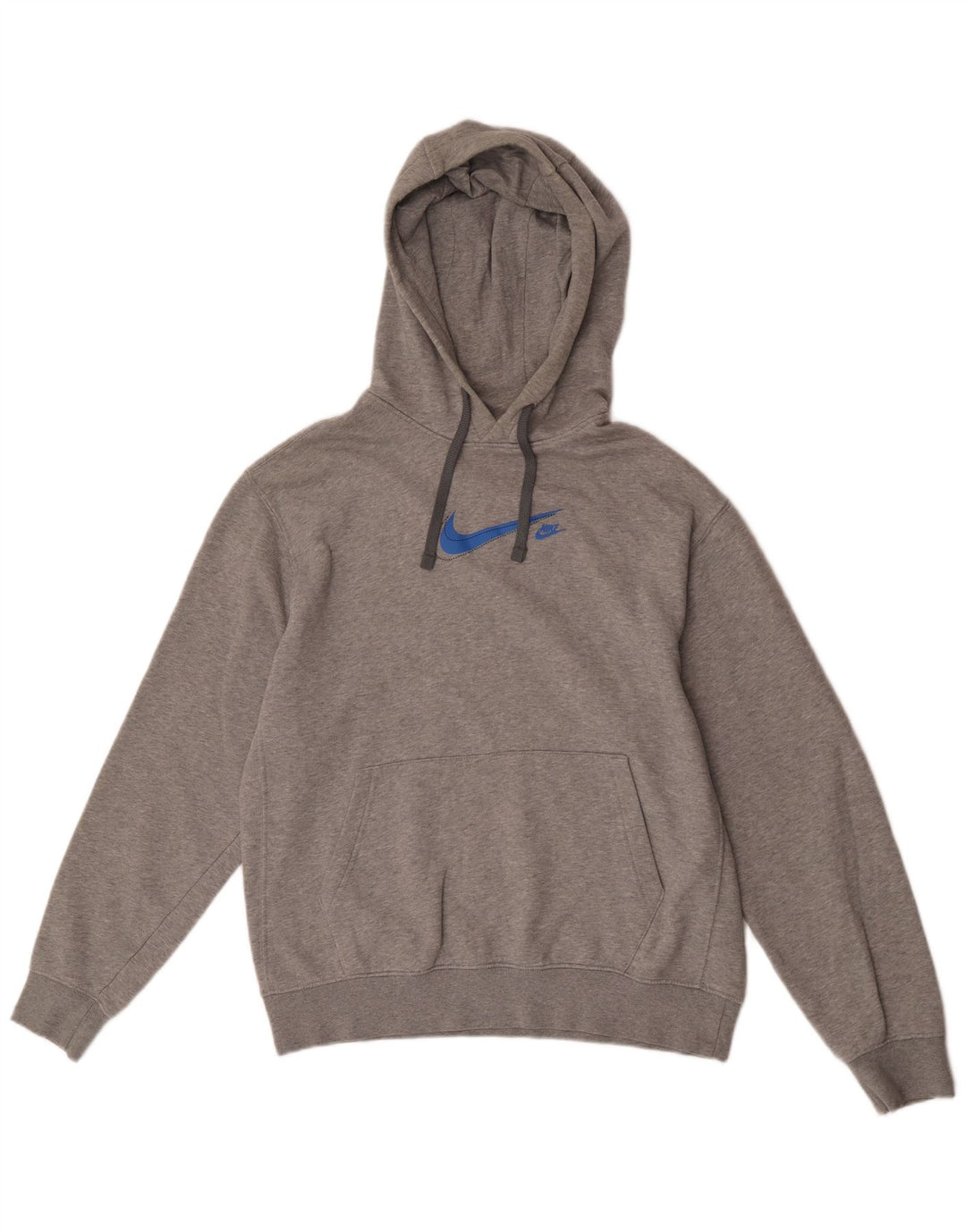 Nike Herren Kapuzenpullover aus mittelgrauer Baumwolle