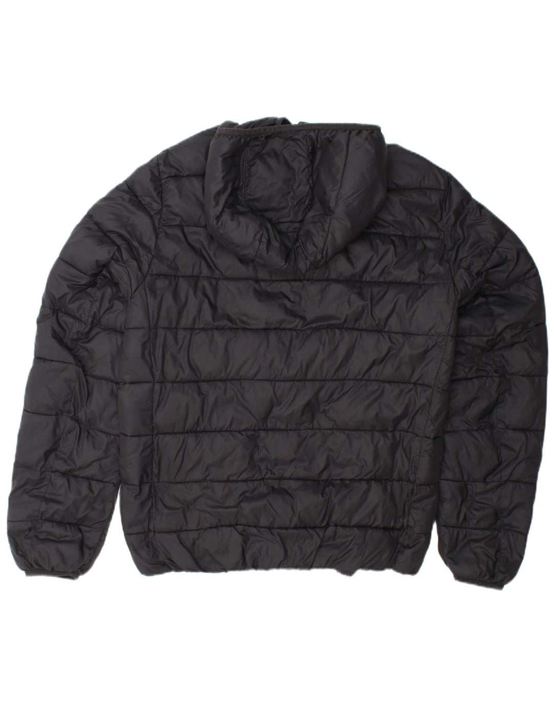 REFRIGUE Wattierte Herrenjacke mit Kapuze, UK 38, mittelschwarz