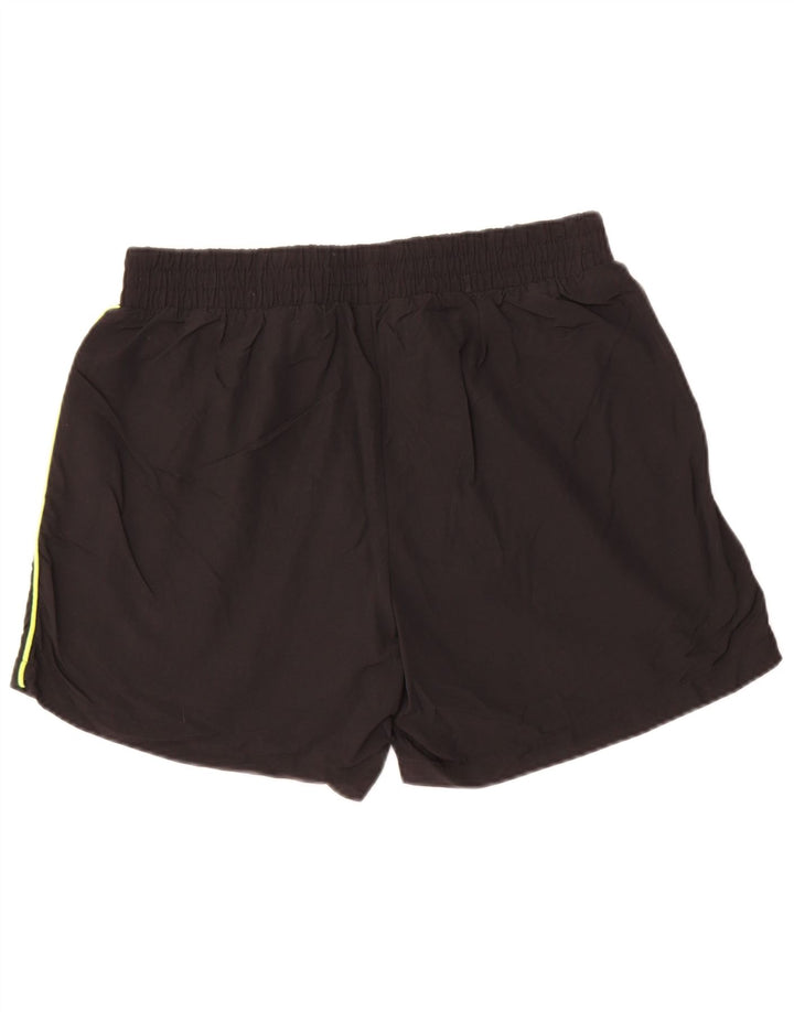 Lotto Herren-Sportshorts mit Grafik, mittelgroß, schwarzes Nylon