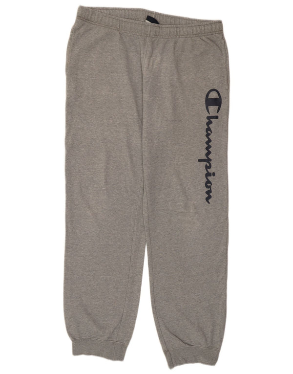 Champion Mens Tracksuit Trousers Joggers XL Grey Cotton