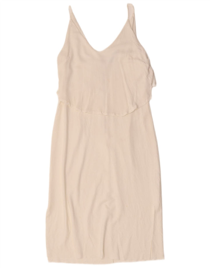 Zara Damen Slip Dress UK 14 Large Weiß