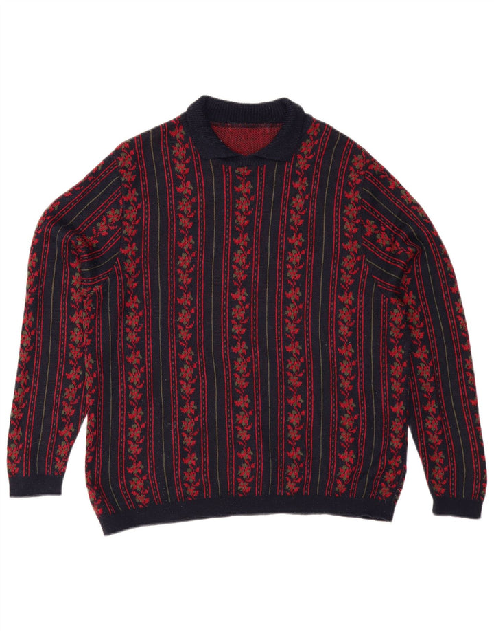 ST MICHAEL Damen Rollkragenpullover Pullover UK 16 Large Marineblau