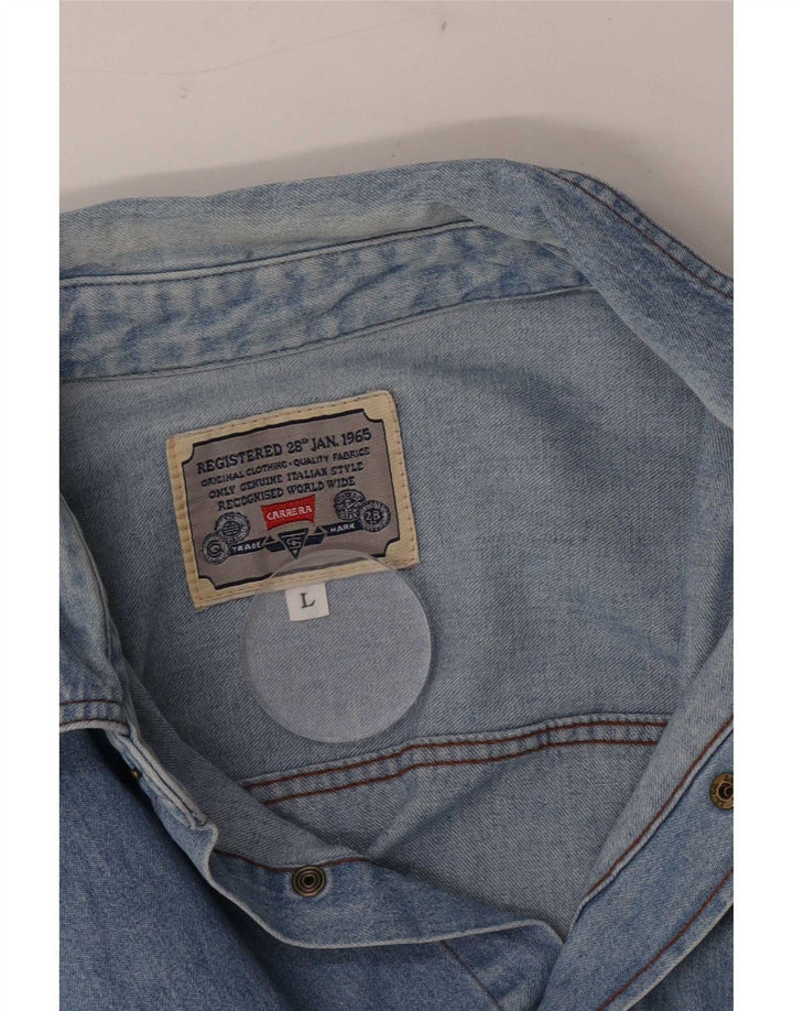 Carrera Herren Jeanshemd Large Blau