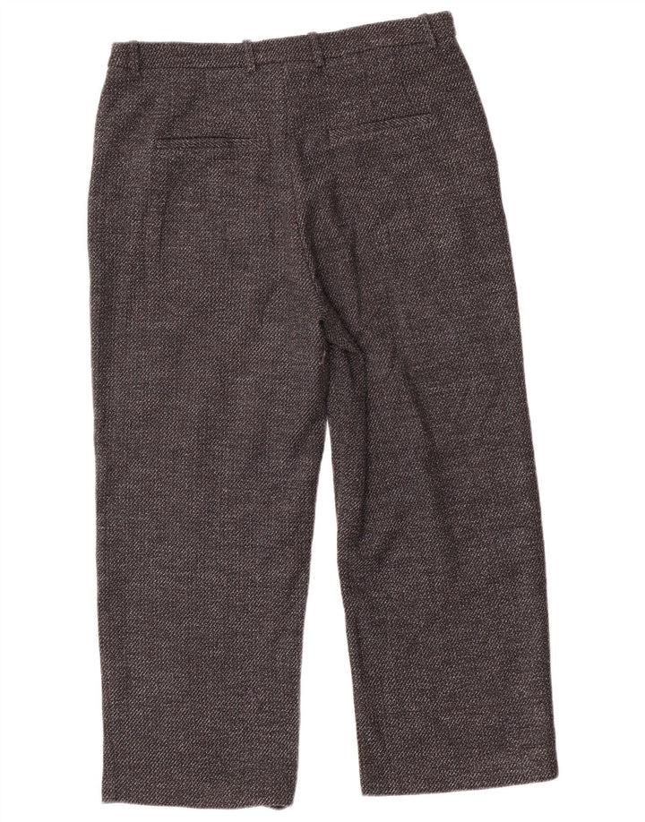 Zara Damen-Hose mit lockerer Passform, EU 40, Mittel W30 L23, Grau, Polyester