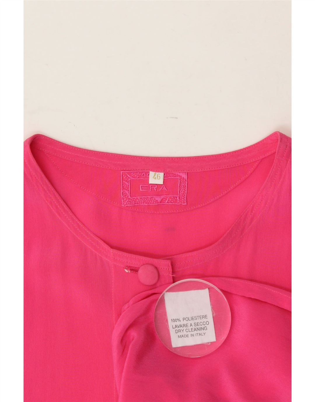 VINTAGE Womens Shirt Blouse IT 46 Large Pink Polyester Vintage Vintage and Second-Hand Vintage from Messina Hembry 