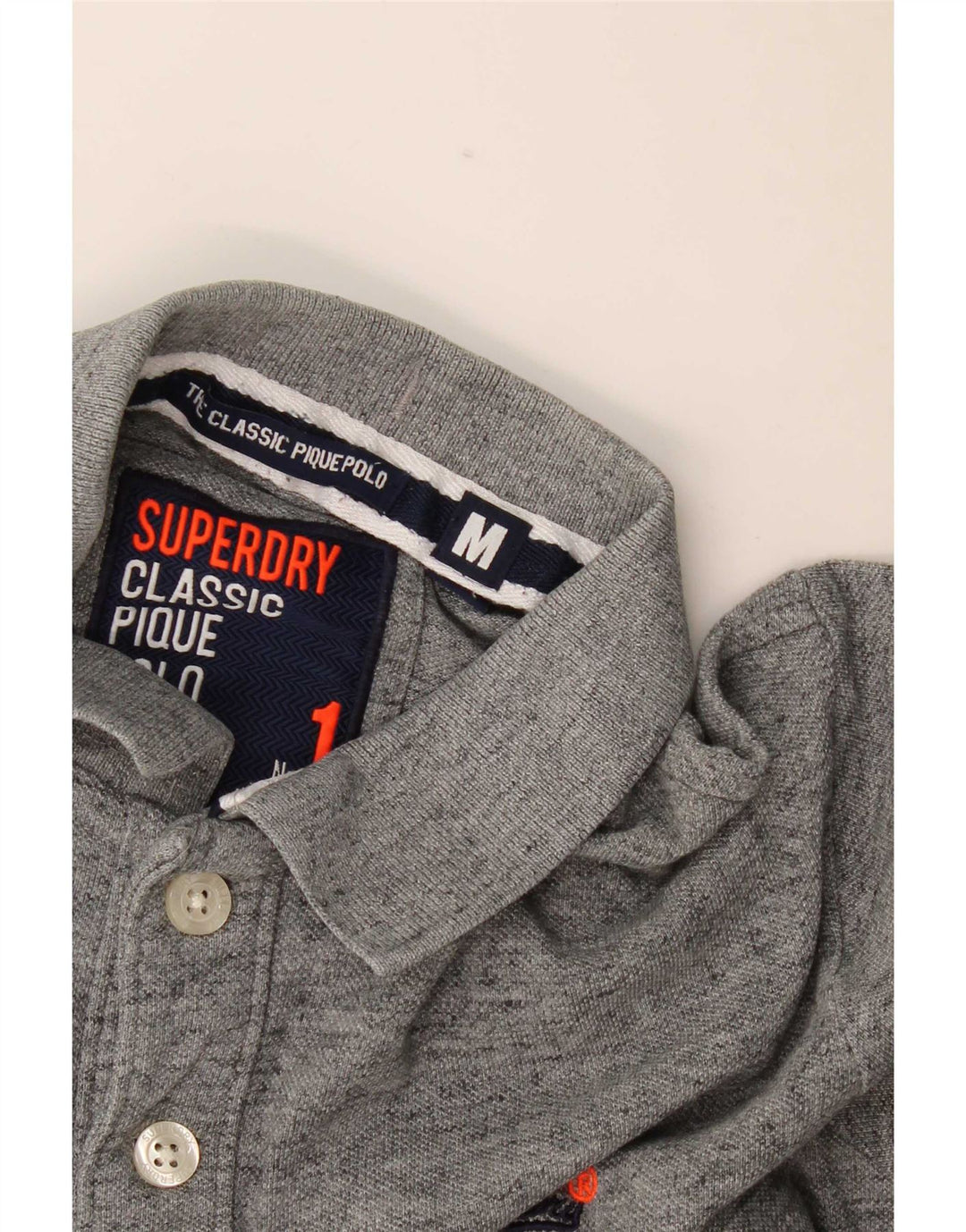 Superdry Herren-Poloshirt Mittelgrau meliert