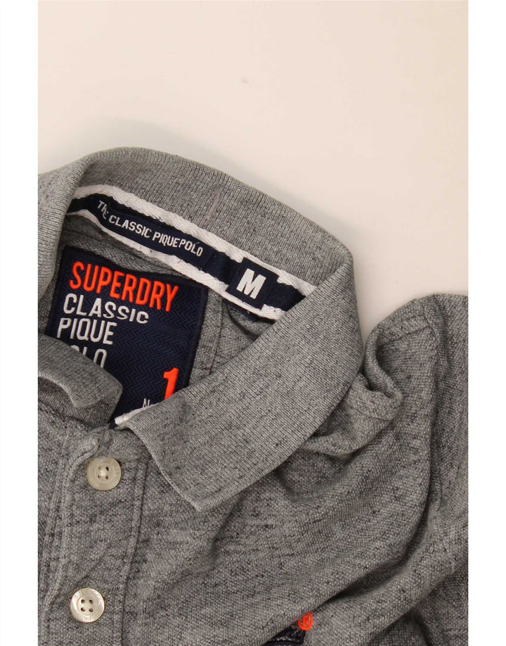 Superdry Herren-Poloshirt Mittelgrau meliert