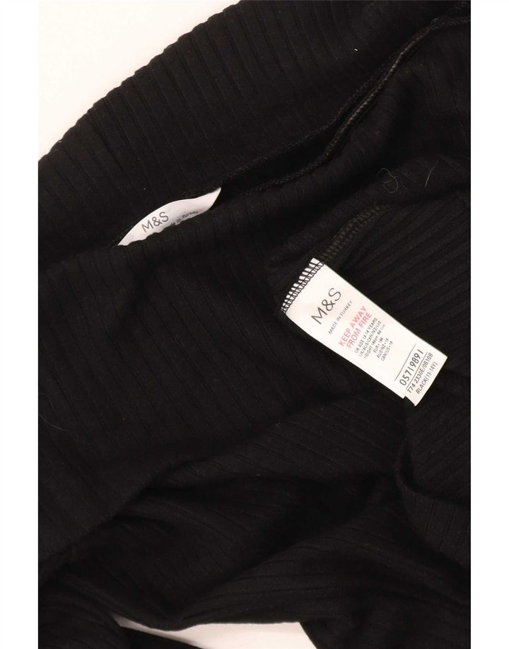 Marks & Spencer Crop Off Shoulder Top für Mädchen, 13–14 Jahre, schwarze Viskose