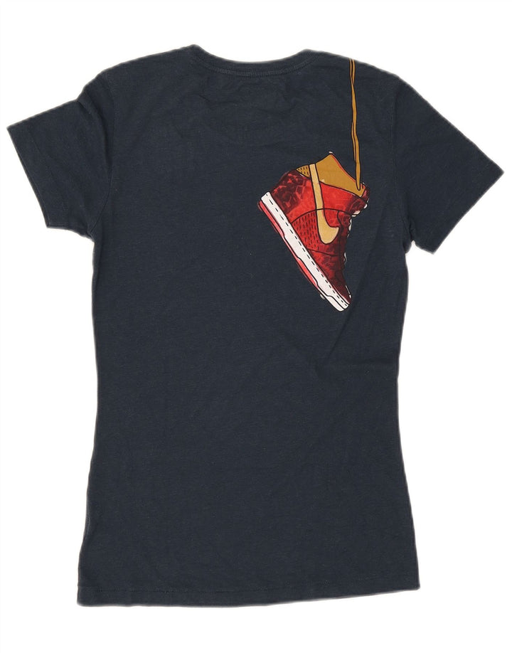 Nike Herren-T-Shirt mit schmaler Passform und Grafik, Größe S, Marineblau