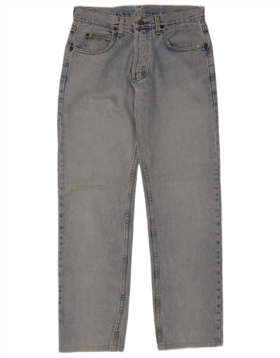 Lee Herren Straight Jeans W33 L34 Blaue Baumwolle