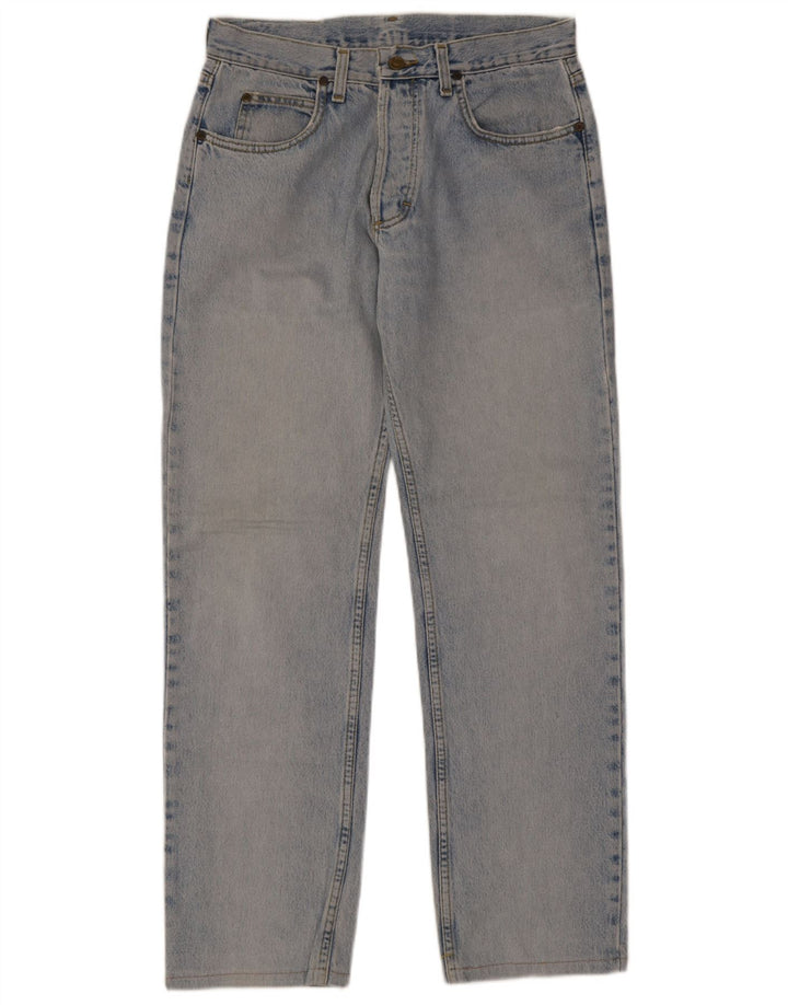 Lee Herren Straight Jeans W33 L34 Blaue Baumwolle