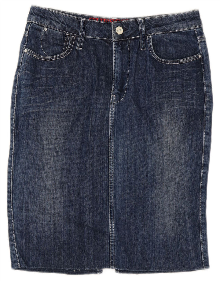 Guess Damen Jeansrock W28 Mittelblau