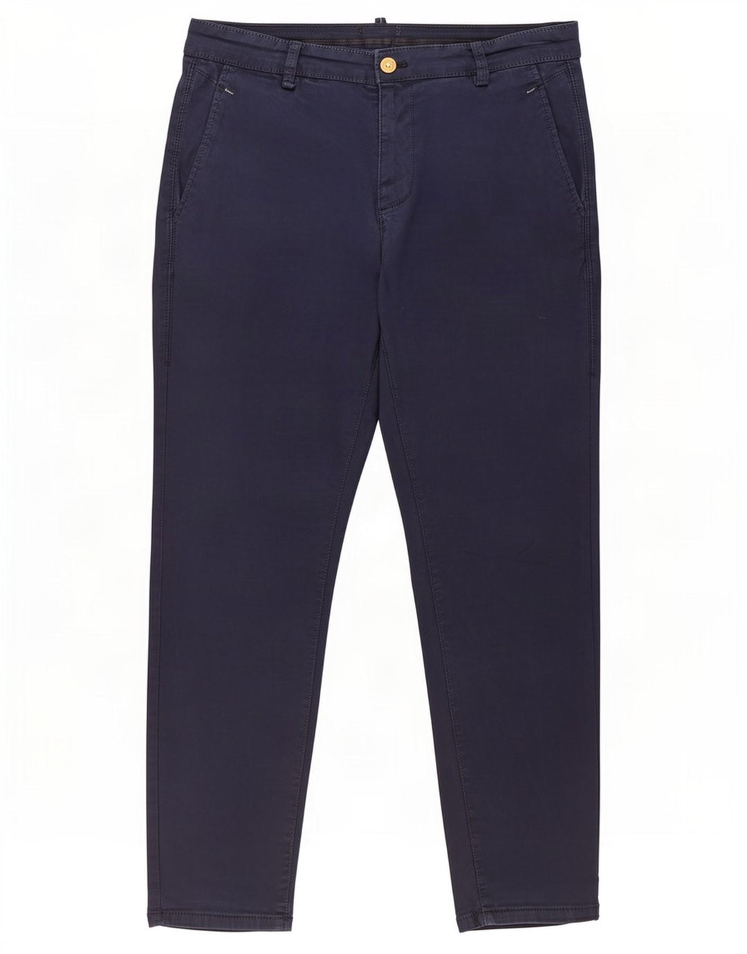Schmale, verkürzte Herrenhose von Zara, EU 40, Mittel W31 L26, Marineblau