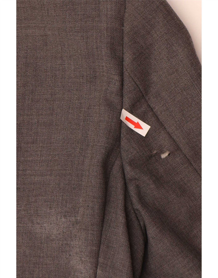 Marks & Spencer Herren-Blazer mit 3 Knöpfen, UK 38, mittelgraue Schurwolle