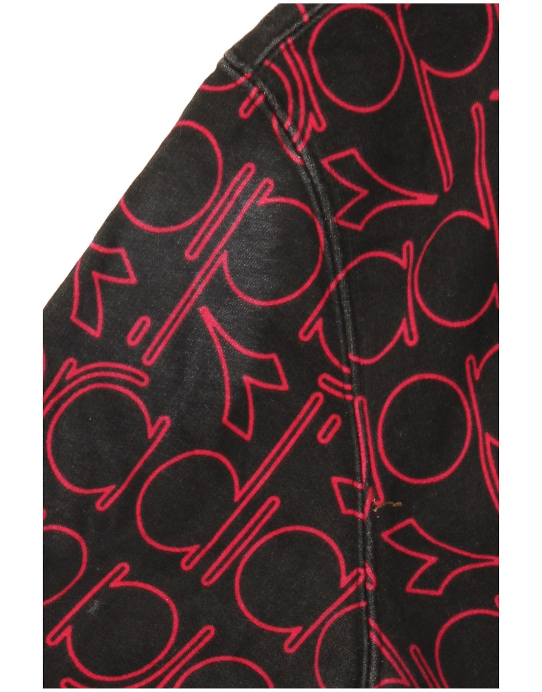 DIADORA Herren-Kapuzenpullover mit Grafik, mittelschwarz, Baumwolle