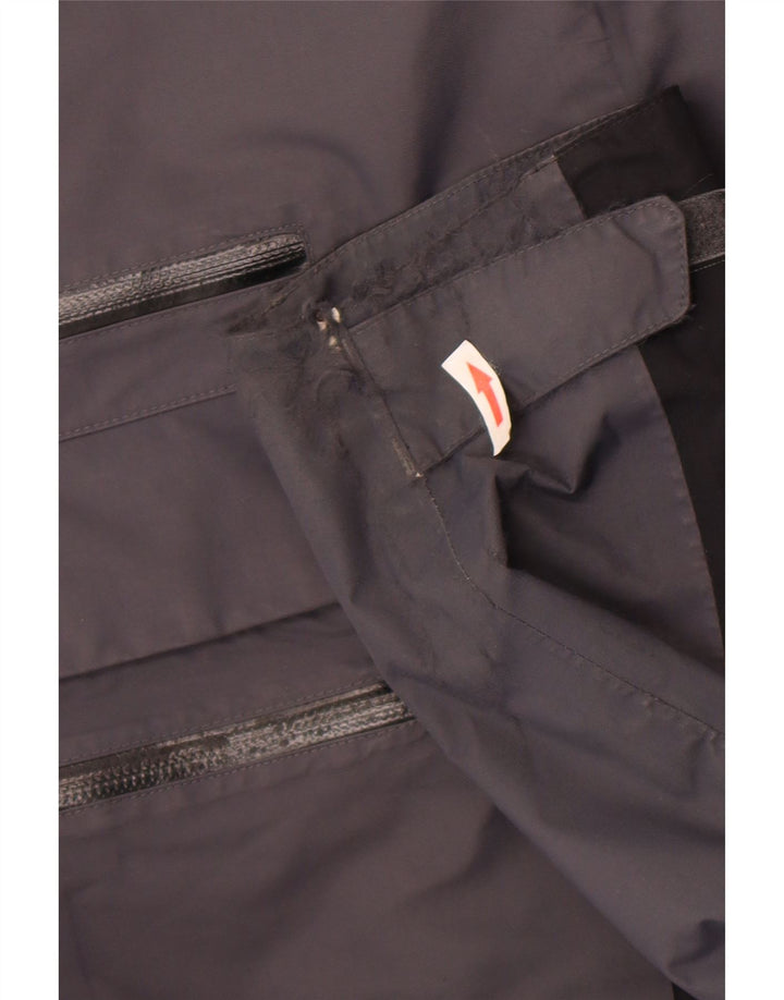 Jack Wolfskin Herren Regenjacke UK 36/38 Mittelgraues Colourblock-Polyamid