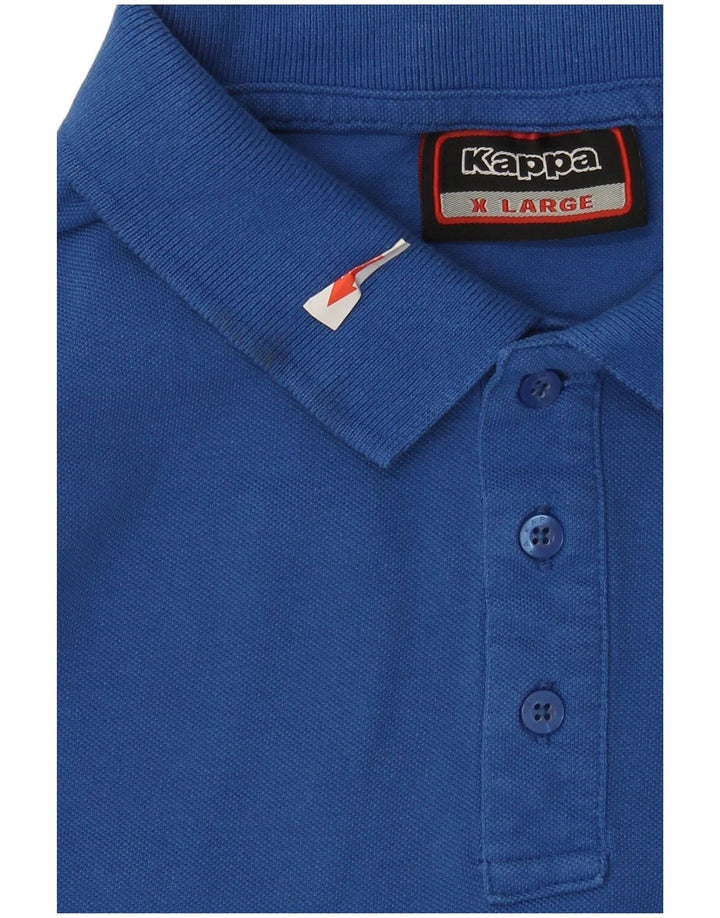 Kappa Herren Poloshirt XL Blau Baumwolle
