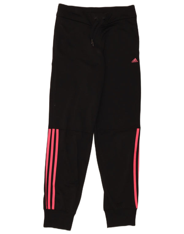 Adidas Mädchen-Trainingshose, Jogginghose, 14–15 Jahre, schwarzes Polyester