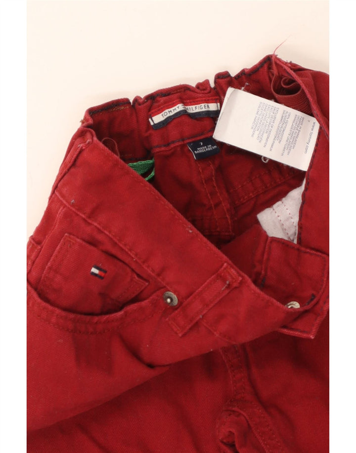TOMMY HILFIGER Gerade Jeans für Jungen, 6–7 Jahre, W22, L22, Burgunderrot, Baumwolle