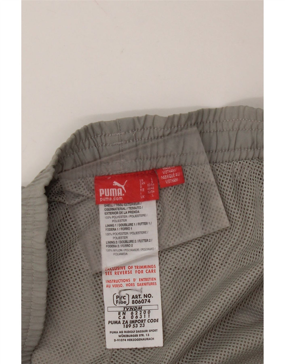 PUMA Herren Grafik-Trainingshose, Jogginghose, groß, grau, Polyester