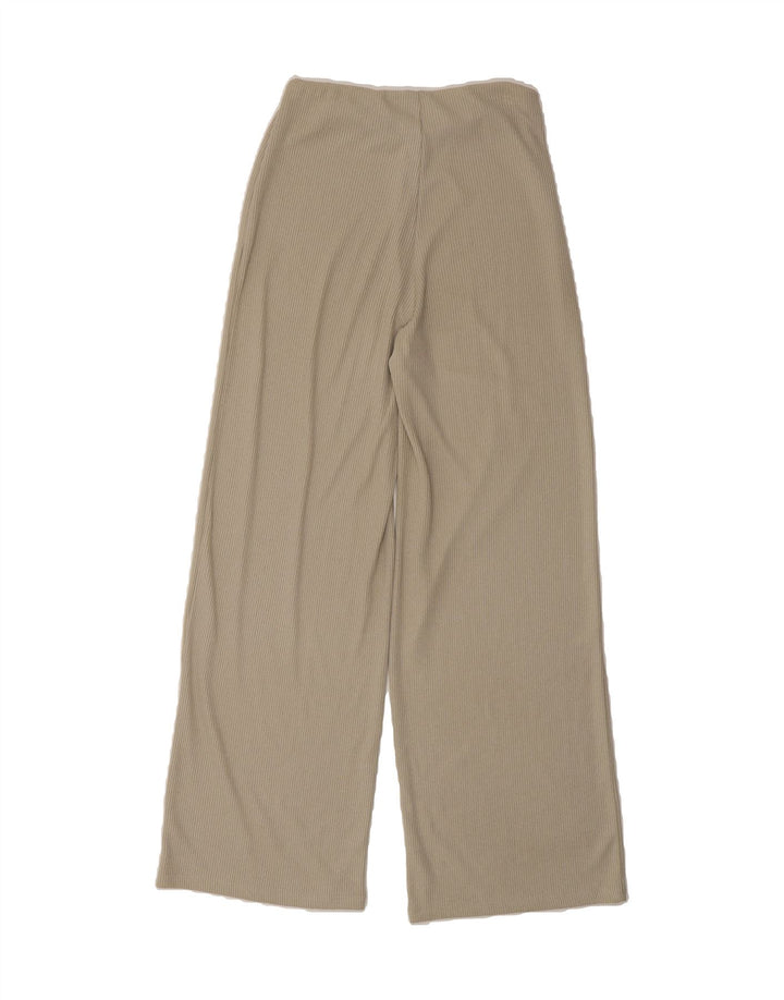 ZARA Womens Tracksuit Trousers UK 8 Small Beige Viscose Vintage Zara and Second-Hand Zara from Messina Hembry 