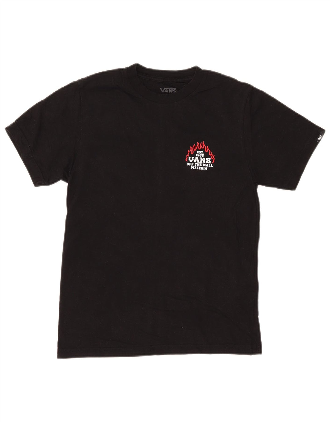 VANS Jungen-T-Shirt mit klassischer Passform und Grafik, mittelschwarz, Baumwolle, 10–11 Jahre
