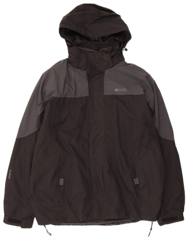 Mountain Warehouse Herren-Windbreaker-Jacke, UK 36, Small, Schwarz, Farbblock