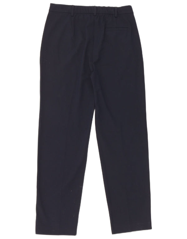 Marks & Spencer Damen Tapered Chinohose UK 10 Small W28 L28 Marineblau