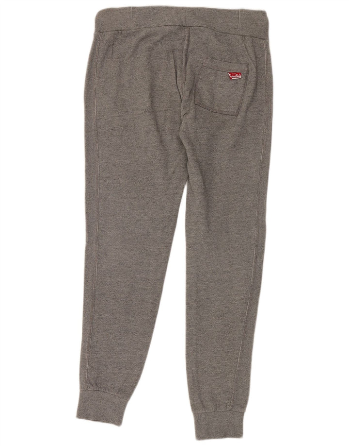Superdry Damen-Trainingshose, Jogginghose, Größe 46, Grau, Baumwolle
