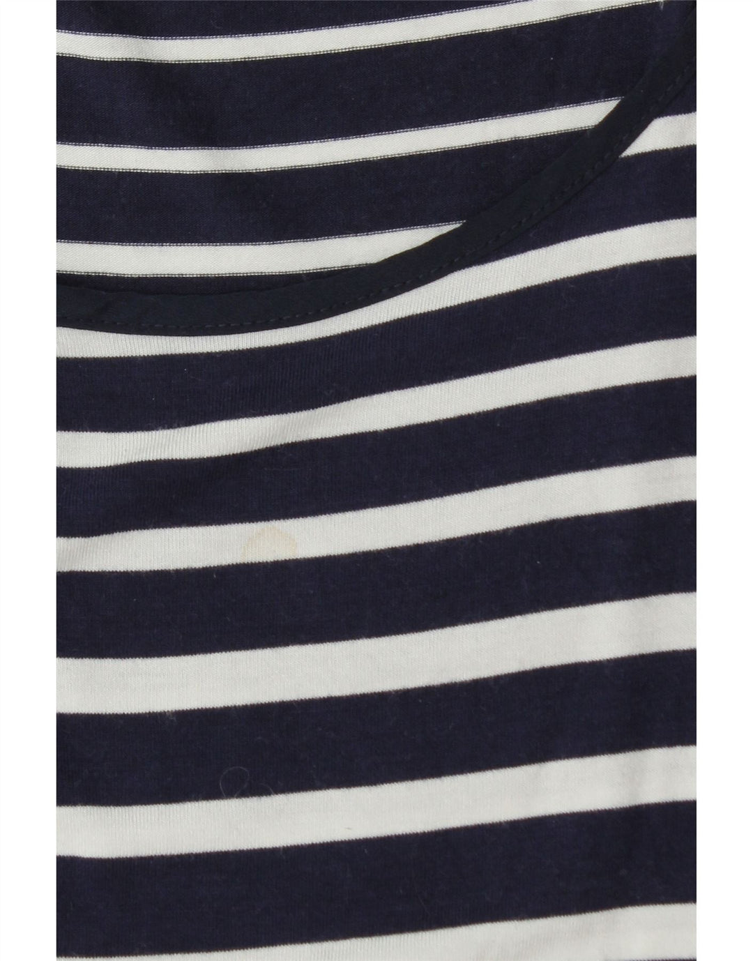 OASIS Womens Vest Top UK 10 Small Navy Blue Striped Viscose Vintage Oasis and Second-Hand Oasis from Messina Hembry 