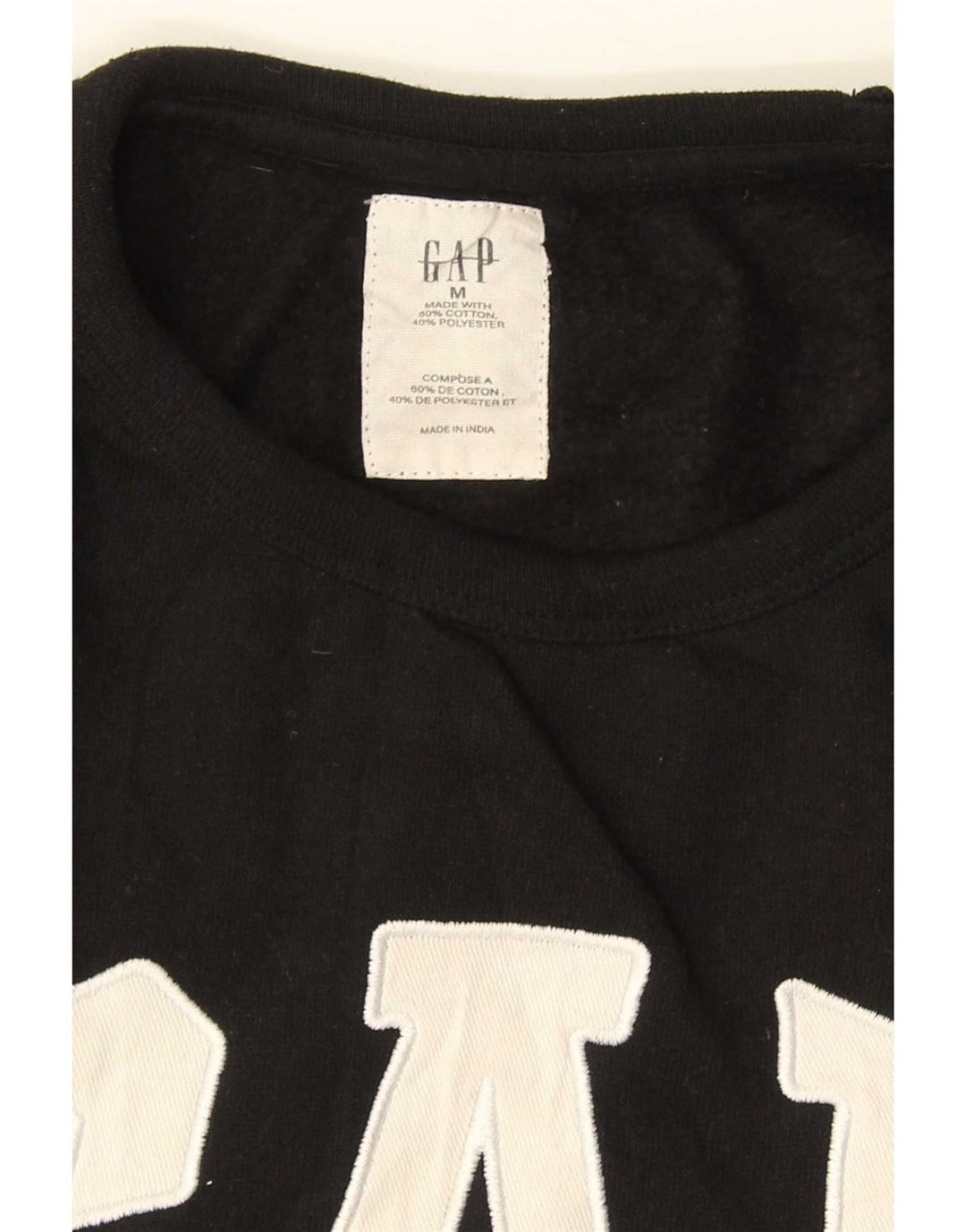 Gap Herren-Sweatshirt mit Grafik, mittelschwarz, Baumwolle