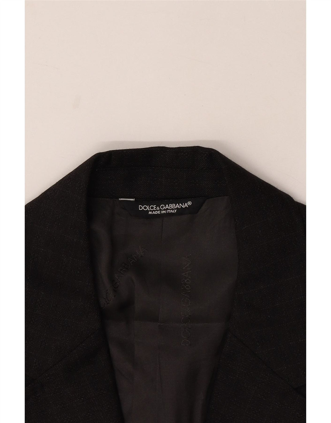 DOLCE & GABBANA Herren-Blazer mit 2 Knöpfen, UK 38, Mittelgrau kariert