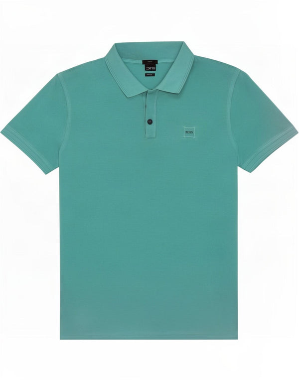 Hugo Boss Herren Slim Fit Poloshirt 3XL Türkis Baumwolle