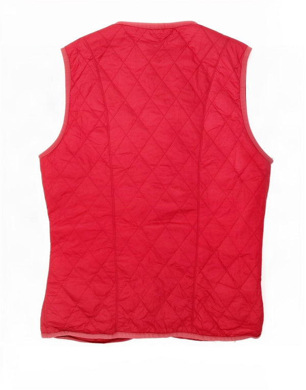 Barbour Mens Quilted Gilet UK 8 Small Pink