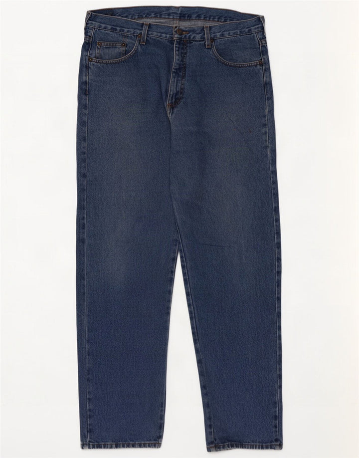 Lee Cooper Herren Straight Jeans W38 L32 Blaue Baumwolle