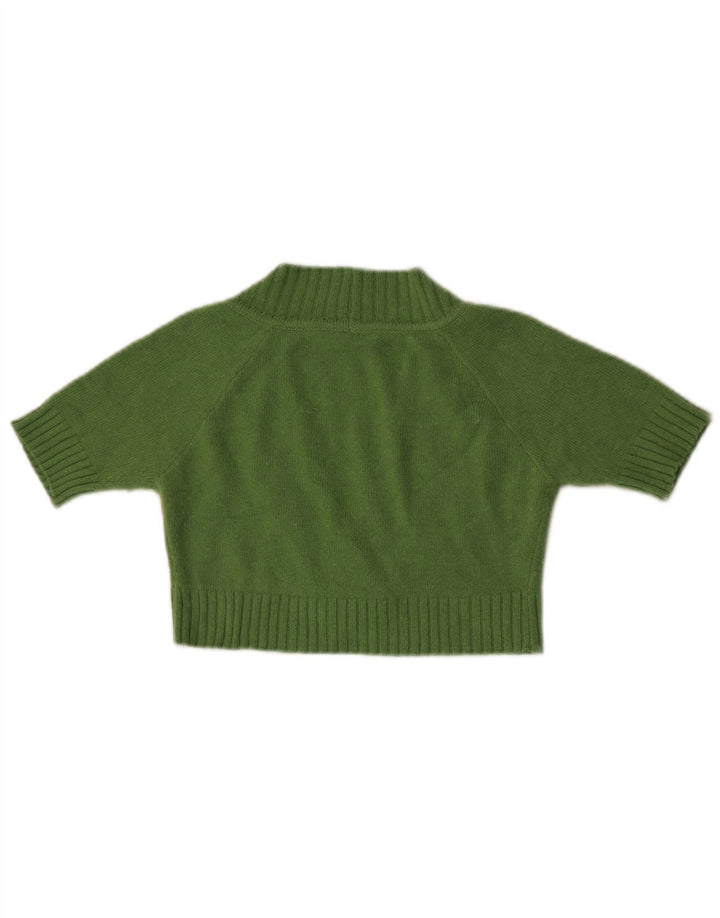 Liu Jo Damen Kurzarm-Bolero-Pullover IT 40 Small Grün