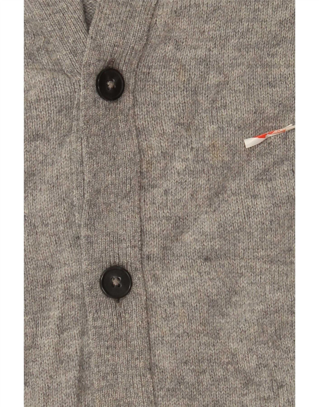 Marks & Spencer Herren-Strickjacke aus mittelgrauer Lammwolle