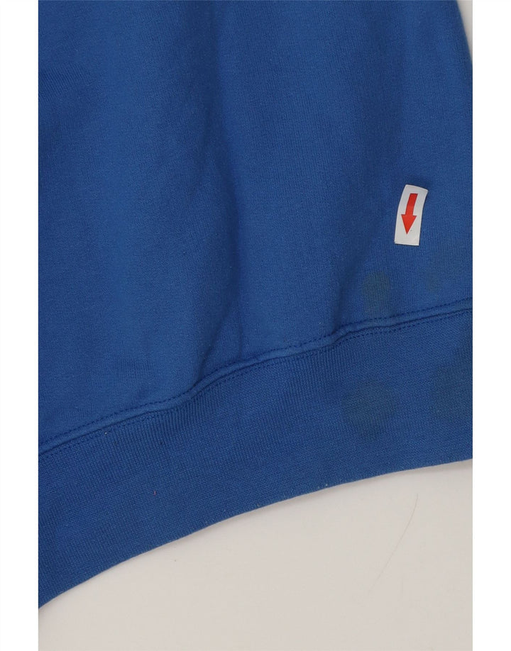 Champion Herren-Sweatshirt-Pullover aus mittelblauer Baumwolle