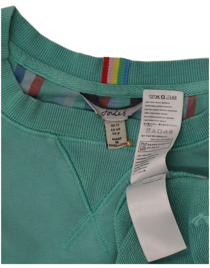 Joules Damen-Sweatshirt in Übergröße, Größe UK 12, mittelgrün, Baumwolle