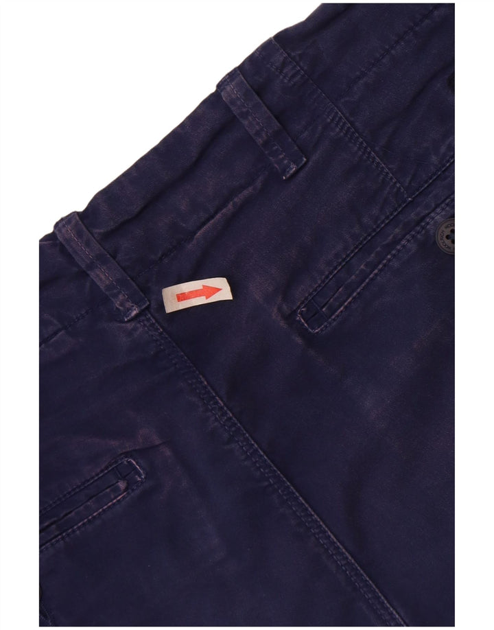 Woolrich Herren-Chinoshorts W30, mittelmarineblaue Baumwolle
