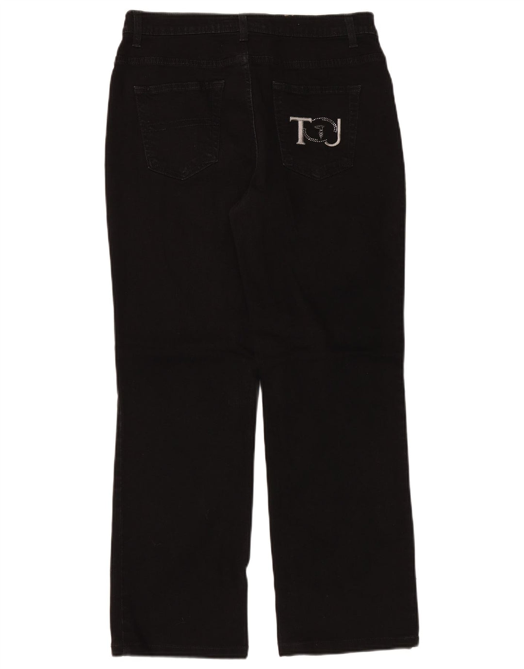 TRUSSARDI Womens Straight Jeans W30 L28 Black Cotton