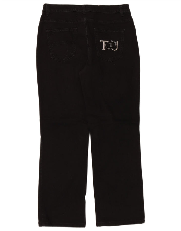 TRUSSARDI Womens Straight Jeans W30 L28 Black Cotton