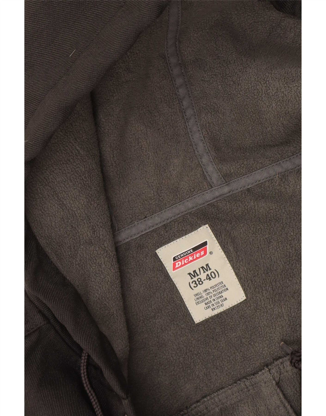 Dickies Herren-Utility-Jacke mit Kapuze, UK 38/40, mittelschwarzes Polyester