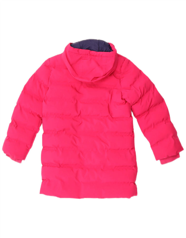 Joules Wattierte Jacke mit Kapuze für Mädchen, 8–9 Jahre, Rosa, Polyester