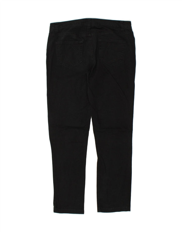 BENETTON Womens Slim Casual Trousers W33 L28  Black | Vintage Benetton | Thrift | Second-Hand Benetton | Used Clothing | Messina Hembry 