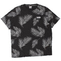 Puma Herren T-Shirt Top Große schwarze Baumwolle mit Blumenmuster