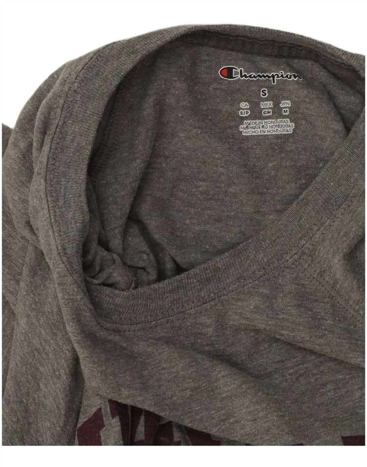 CHAMPION Herren Harvard Graphic T-Shirt Top Mittelgrau meliert